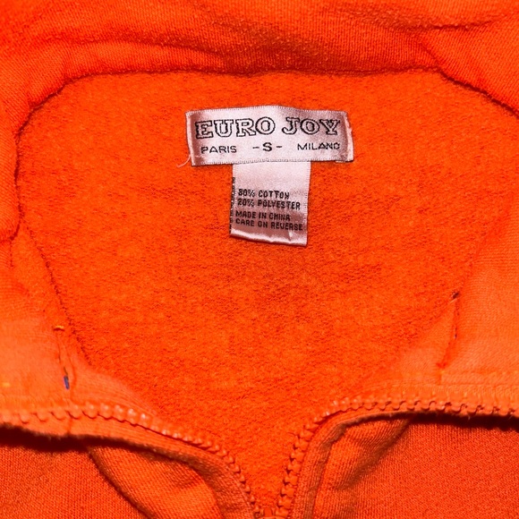 Orange Euro Joy Cropper Jacket - Picture 2 of 5